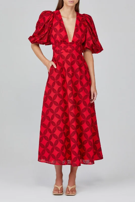 Acler Hamilton Dress - Red Mix