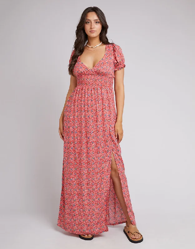 All About Eve Rosanna Floral Maxi Dress Red