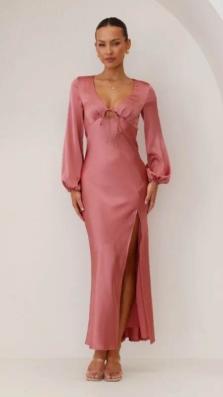 Brigitte Maxi Dress - Baked Rose