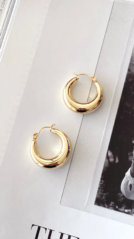 Essential Hoop Earrings - Gold