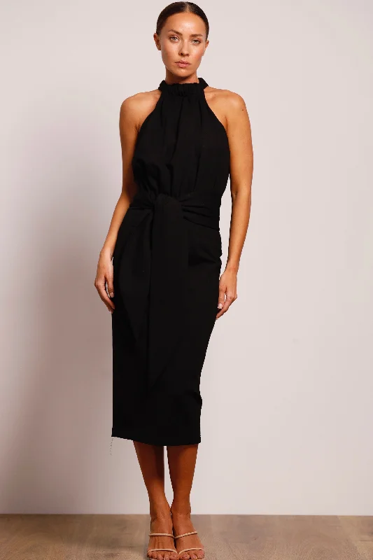 Pasduchas Serene Midi Dress - Black