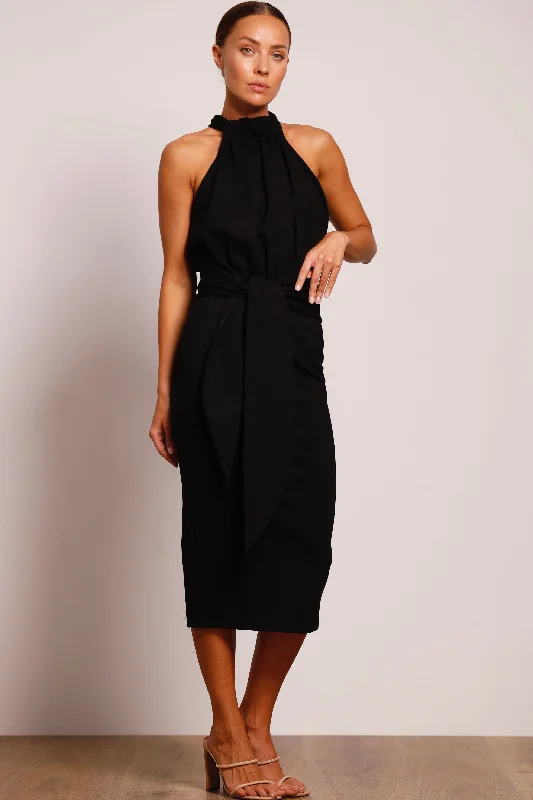 Pasduchas Serene Midi Dress - Black