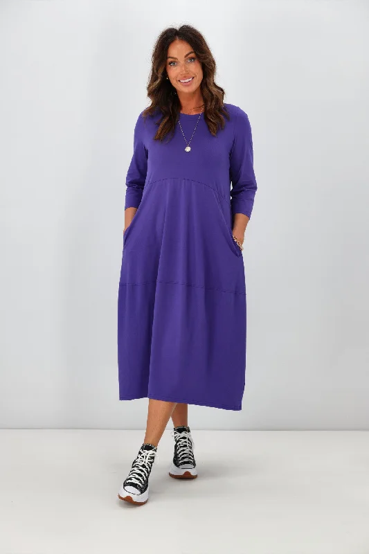 Tirelli Ovoid Jersey Dress Electric Blue