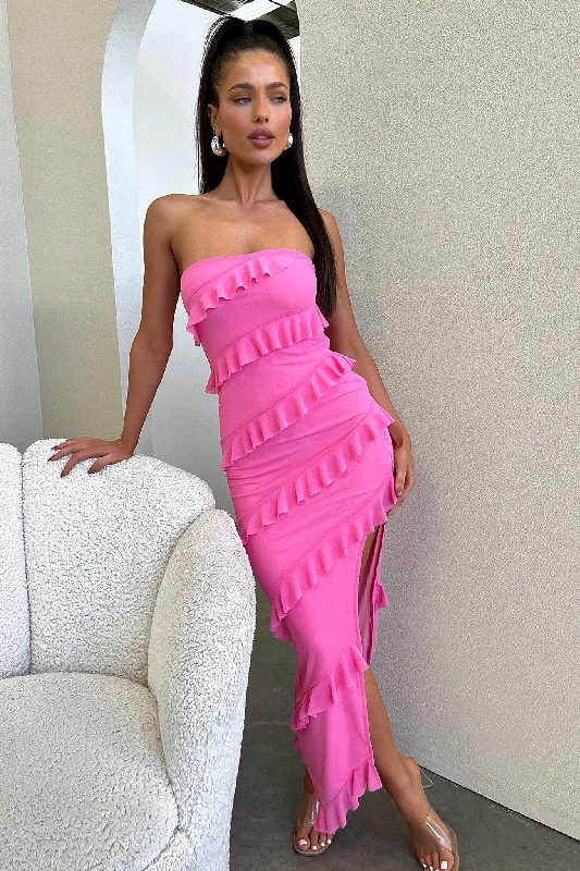 Vienna Maxi Dress - Hot Pink