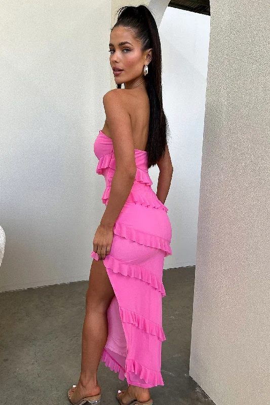 Vienna Maxi Dress - Hot Pink