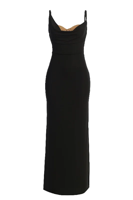 Black Until Forever Maxi Dress