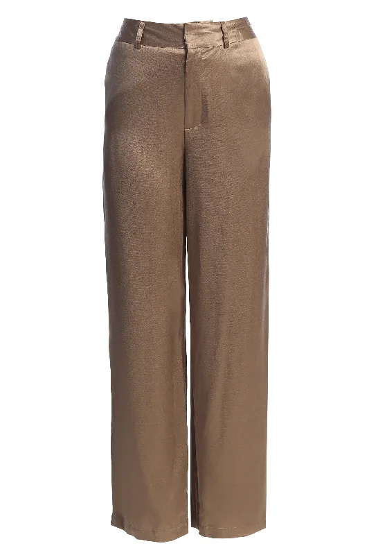 Bronze Ever After Satin Trousers