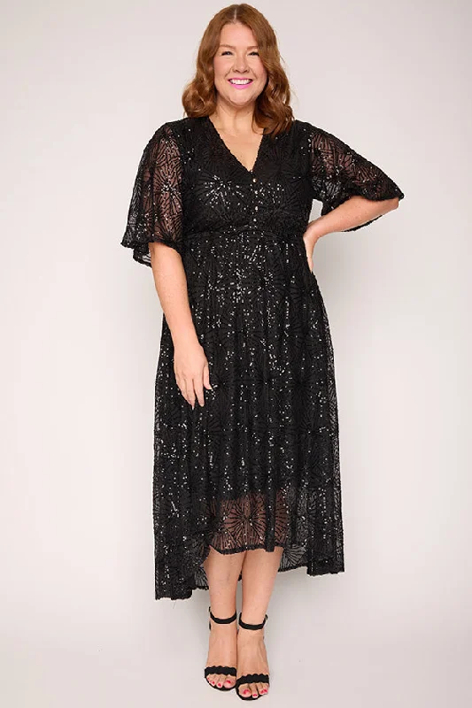 Delight Black Party Dress