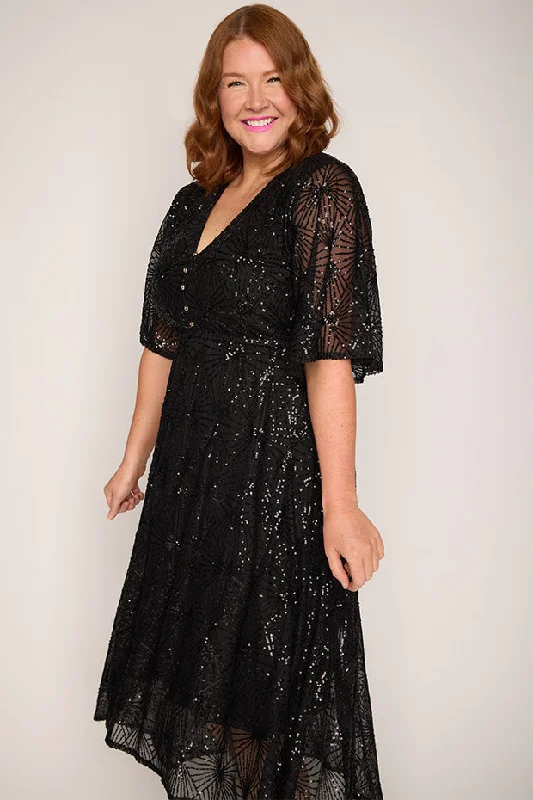 Delight Black Party Dress