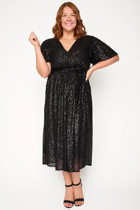 Lover Black Sequin Dress