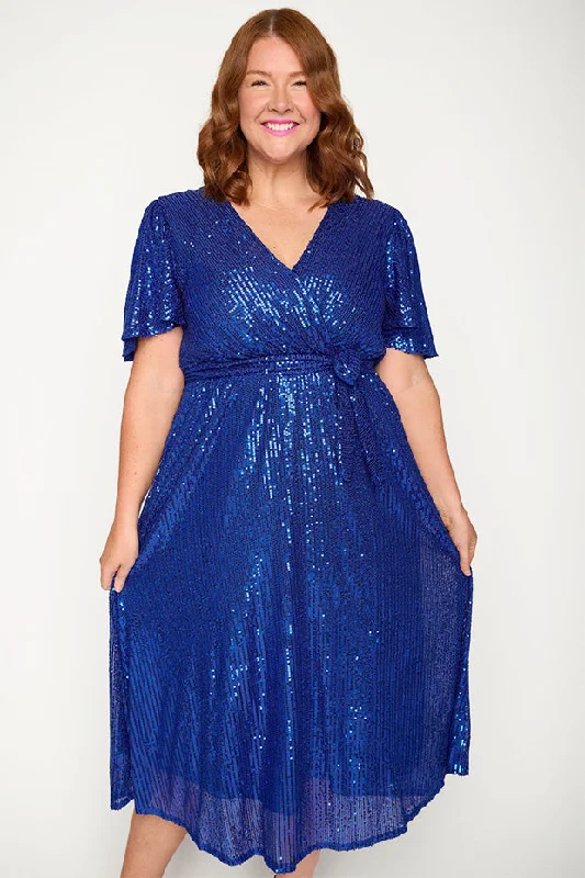 Lover Cobalt Sequin Dress