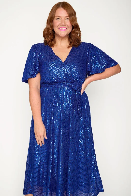 Lover Cobalt Sequin Dress