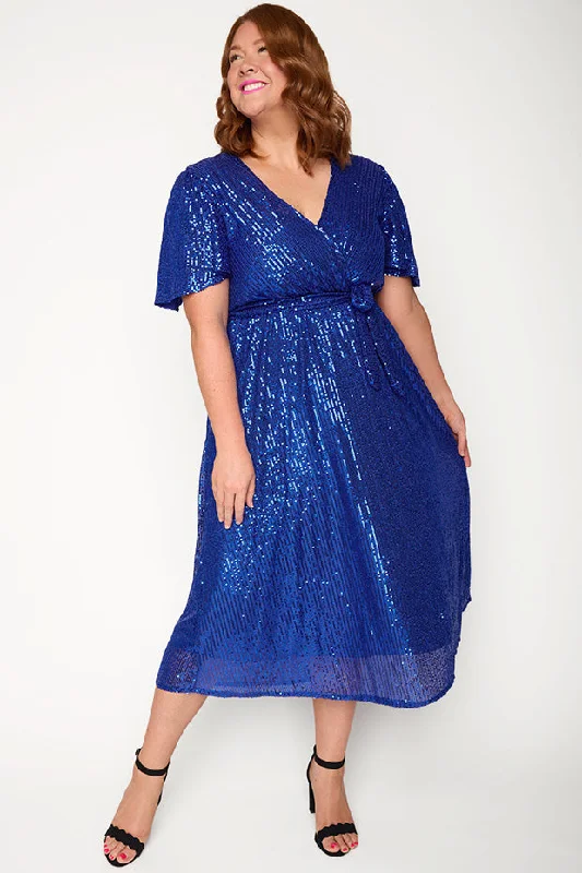 Lover Cobalt Sequin Dress