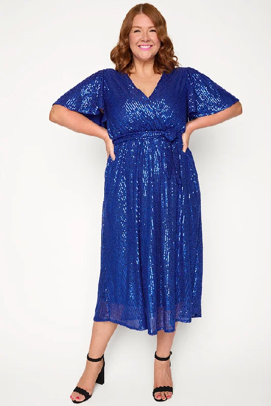 Lover Cobalt Sequin Dress