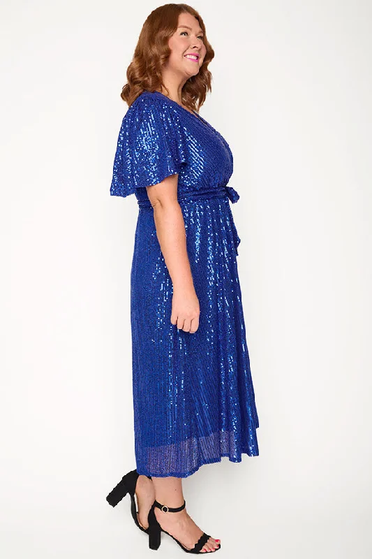 Lover Cobalt Sequin Dress