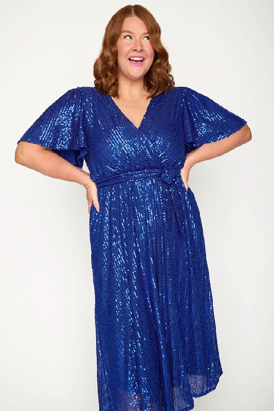 Lover Cobalt Sequin Dress