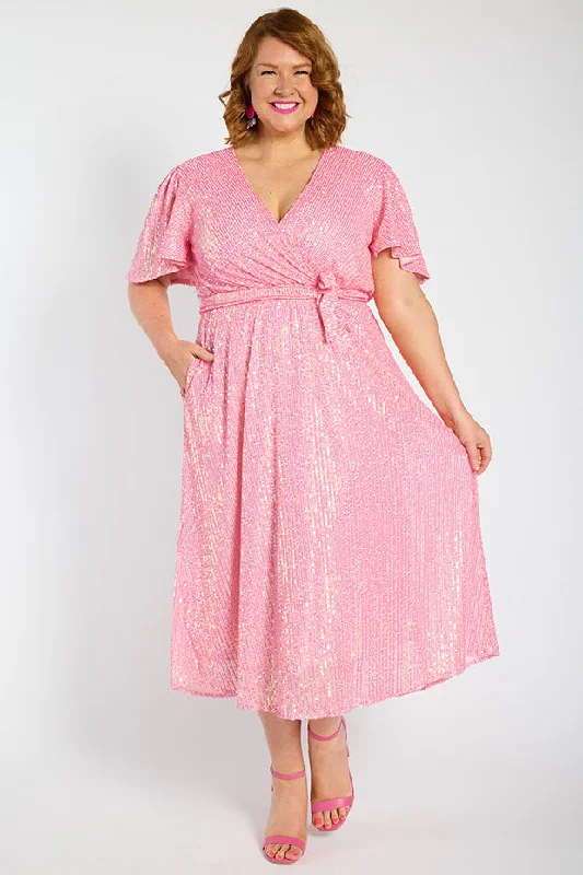 Lover Pink Sequin Dress