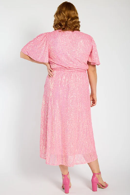 Lover Pink Sequin Dress